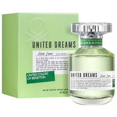 PERFUME UNITED DREAMS LIVE FREE BENETTON MUJER EDT 80 ML